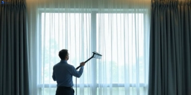 Commercial curtain stain removal service briar-hill-vic hotels offices restaurants