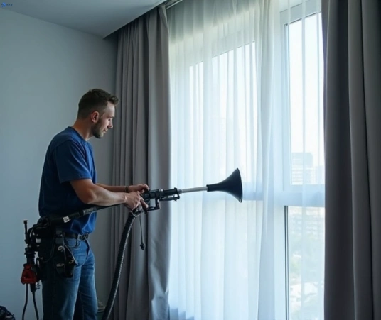 Professional commercial curtain cleaning process equipment Matty Curtain Cleaning briar-hill-vic